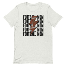 Load image into Gallery viewer, Football Mom Lightning Bolt Bella Canvas Unisex t-shirt
