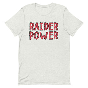 Raider Power Faux Glitter Letters Unisex t-shirt