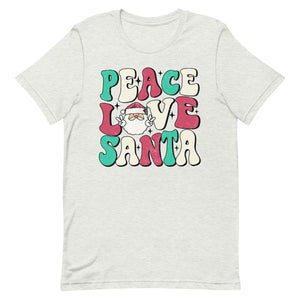 Peace Love Santa Bella Canvas Unisex t-shirt