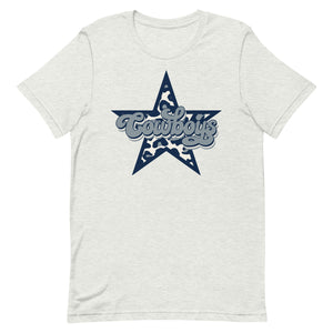 Dallas Leopard Star Cowboys Bella Canvas Unisex t-shirt