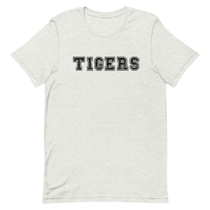Varsity Tiger Font Bella Canvas Unisex t-shirt