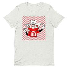 Load image into Gallery viewer, Raider Red Checkered Bella Unisex t-shirt
