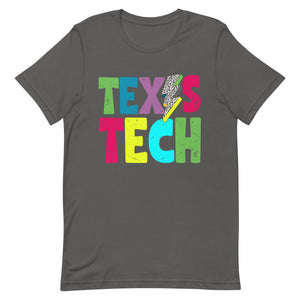 Colorful Texas Tech Bella Canvas Unisex t-shirt