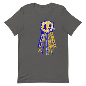 Blue and Yellow Homecoming Mum Bella Canvas Unisex t-shirt