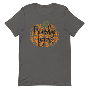 Frenship Tigers Mini Paw Pumpkin Bella Canvas Unisex t-shirt