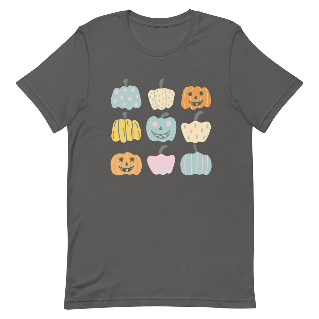 Multi Pumpkin Bella Canvas Unisex t-shirt