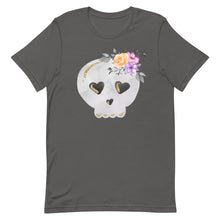 Load image into Gallery viewer, Floral Skull Bella Canvas Unisex t-shirt
