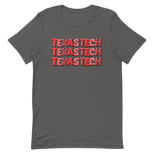 Load image into Gallery viewer, Texas Tech Bubble Letters Bella Canvas Unisex t-shirt
