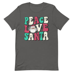 Peace Love Santa Bella Canvas Unisex t-shirt