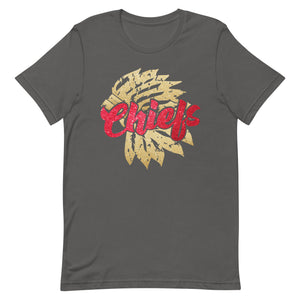 Chiefs Gold Head Dress Bella Canvas Unisex t-shirt