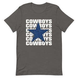 Multiple Cowboys Star Bella Canvas Unisex t-shirt