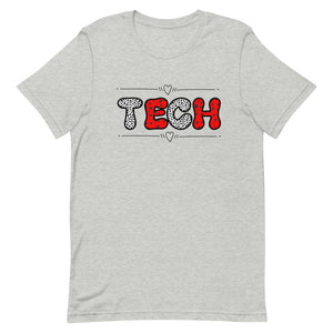 Bubble Letter Retro TECH Bella Canvas Short-sleeve unisex t-shirt