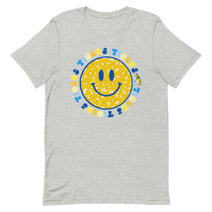 Tigers School Spirit Smiley Face Bellas Canvas Short-sleeve unisex t-shirt