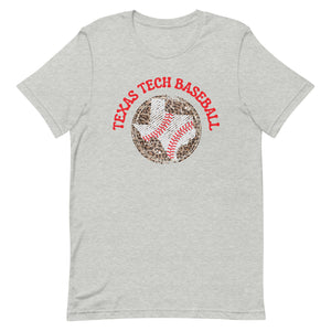 Texas Tech Baseball Bella Canvas Game Day Support Short-sleeve unisex t-shirt