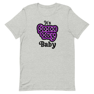 It's Game Day Baby Purple Font Bella Canvas Unisex t-shirt