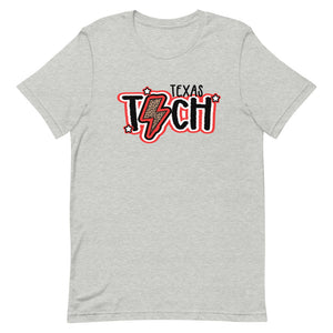 Texas Tech Lightning Bolt Bella Canvas Unisex t-shirt