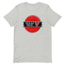 Load image into Gallery viewer, Texas Tech Heart Round Bella Canvas Unisex t-shirt
