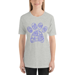 Mandalay Outline Tiger Paw Bella Canva Unisex t-shirt