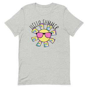 Hello Summer Sunshine Bella Canvas Unisex t-shirt