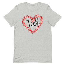 Load image into Gallery viewer, Texas Tech Leopard Heart Bella Canvas Unisex t-shirt
