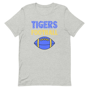 Tigers Football Polk a Dots Bella Canvas Unisex t-shirt