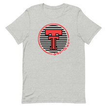 Load image into Gallery viewer, Stripe Texas Tech Logo Bella Canvas Unisex t-shirt
