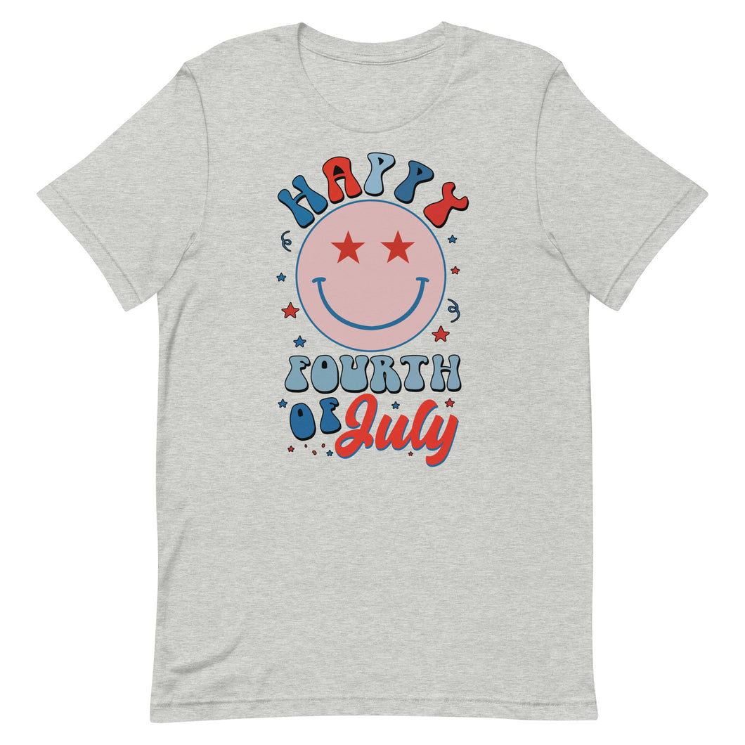 Happy Fourth of July Smiley Face Unisex t-shirt