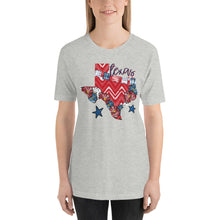 Load image into Gallery viewer, Patriotic Texas Bella Canvas Unisex t-shirt
