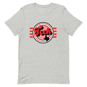 Retro Texas Tech Circle Bella Canvas Unisex t-shirt