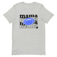 Load image into Gallery viewer, Football Mama Blue Football Bella Canvas Unisex t-shirt
