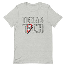 Load image into Gallery viewer, Texas Tech Black Bolt Font Bella Canvas Unisex t-shirt
