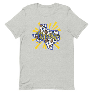 Tigers Texas Leopard Bella Canvas Unisex t-shirt