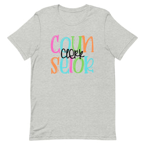 Counselor Clerk Colorful Bella Canvas Unisex t-shirt