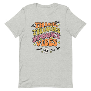 Thick thighs and Spooky vibes Halloween Unisex t-shirt