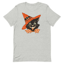 Load image into Gallery viewer, Vintage Halloween Black Cat Bella Canvas Unisex t-shirt
