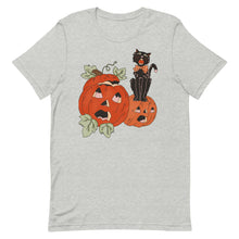 Load image into Gallery viewer, Vintage Halloween Cat Pumpkin Bella Canvas Unisex t-shirt
