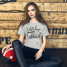 Load image into Gallery viewer, Saturdays in Lubbock Bella Canvas Unisex t-shirt
