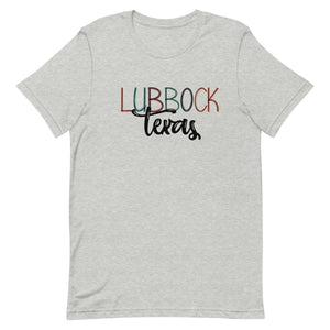 Lubbock Texas Scribble Bella Canvas Unisex t-shirt