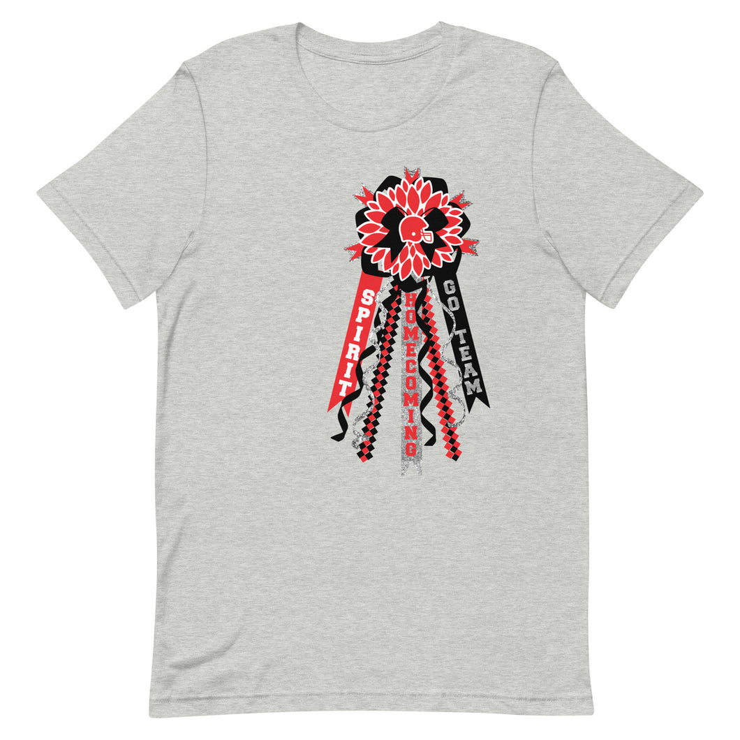 Red and Black Homecoming Bella Canvas Unisex t-shirt