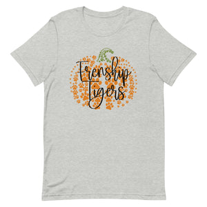 Frenship Tigers Mini Paw Pumpkin Bella Canvas Unisex t-shirt