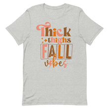 Load image into Gallery viewer, Thick Thighs and Fall Vibes Bella Canvas Unisex t-shirt
