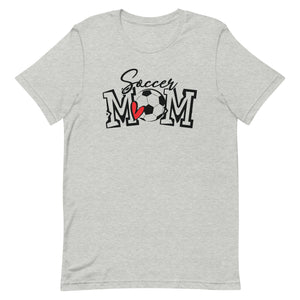 Soccer Mom Mini Heart Bella Canvas Unisex t-shirt