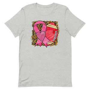 Breast Cancer Football Unisex t-shirt