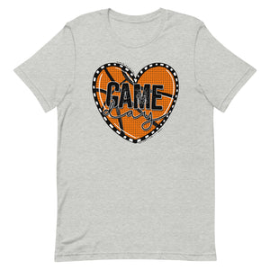 Basketball Heart Game Day Bella Canvas Unisex t-shirt