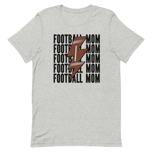 Football Mom Lightning Bolt Bella Canvas Unisex t-shirt