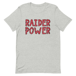 Raider Power Faux Glitter Letters Unisex t-shirt