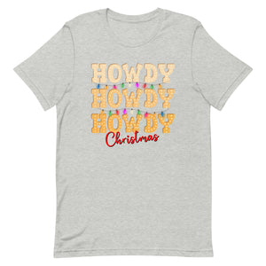 Howdy Christmas Bella Canvas Unisex t-shirt