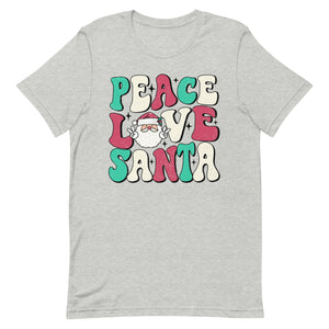 Peace Love Santa Bella Canvas Unisex t-shirt