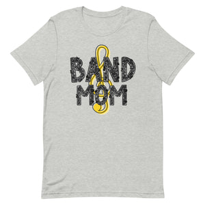 Band Mom Faux Glitter Letters Unisex t-shirt