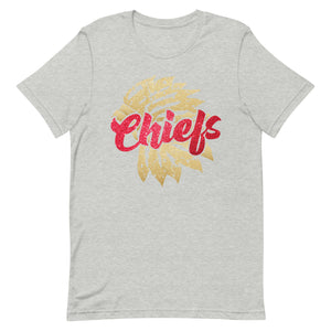 Chiefs Gold Head Dress Bella Canvas Unisex t-shirt